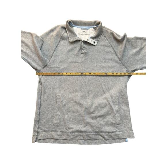 Tommy Bahama Men's Gray Long Sleeves Button Front Polo Shirt Size XL - Picture 4 of 5